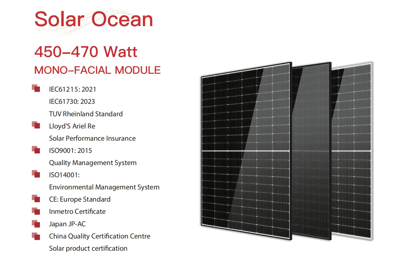 QIANEN Wholesale 430W-470Watt Monocrystalline Solar Pv Panel with MPPT Controller for Home and Factory Use manufacture