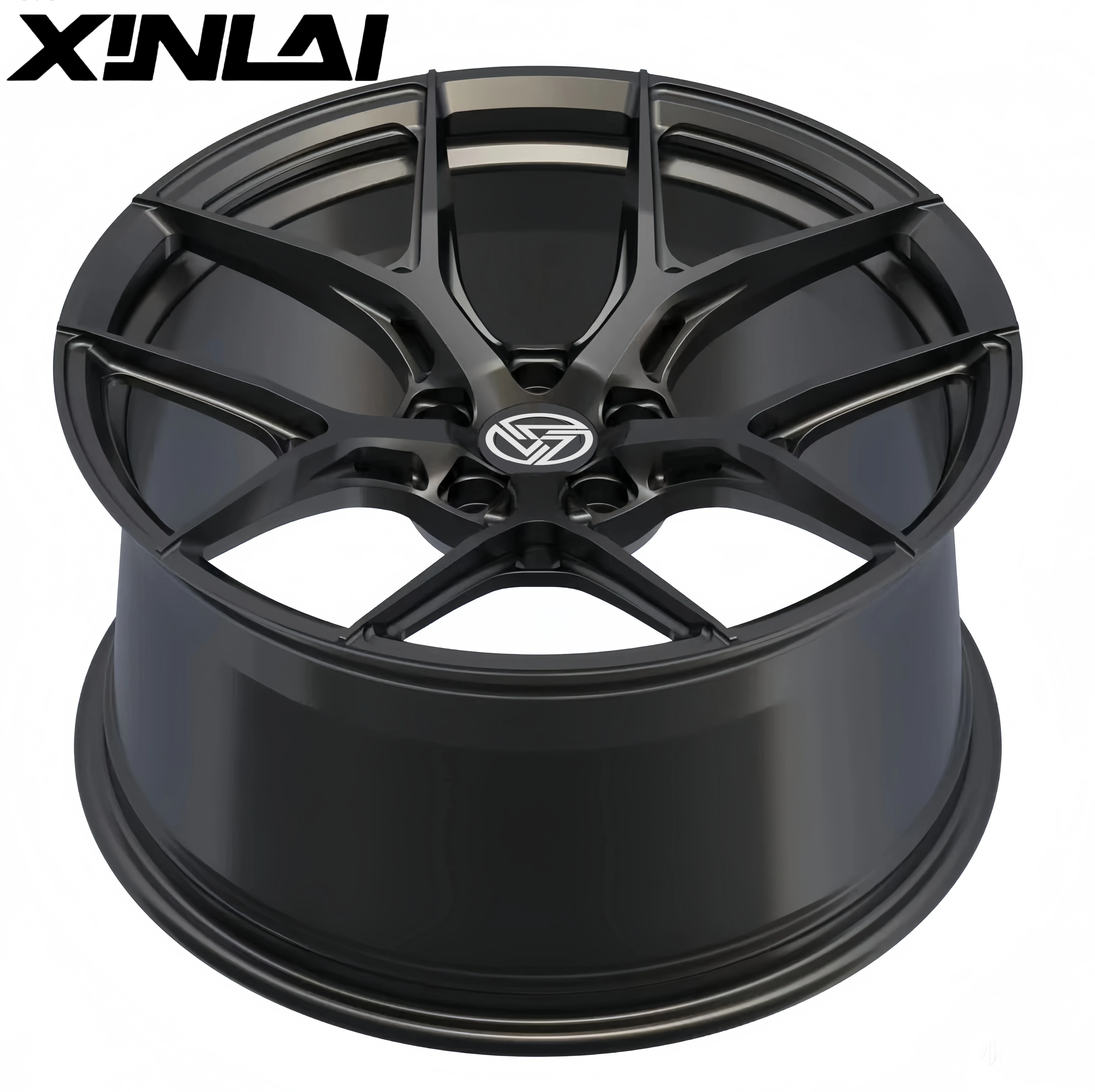 XINLAI Custom Deep Concave Brushed Polished 17-22 Inch 5X114.3 5X112 Passenger Car Wheels Forged Wheels for Audi - Image 6
