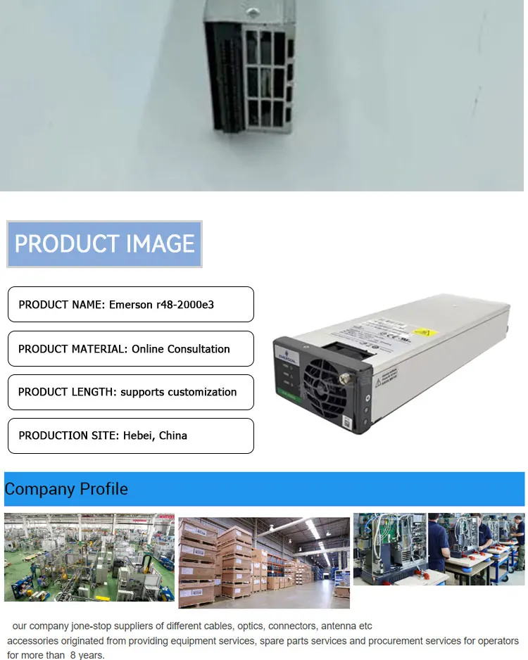 New Emerson R482000e3 48v Rectifier Rectifier Module Power 48v