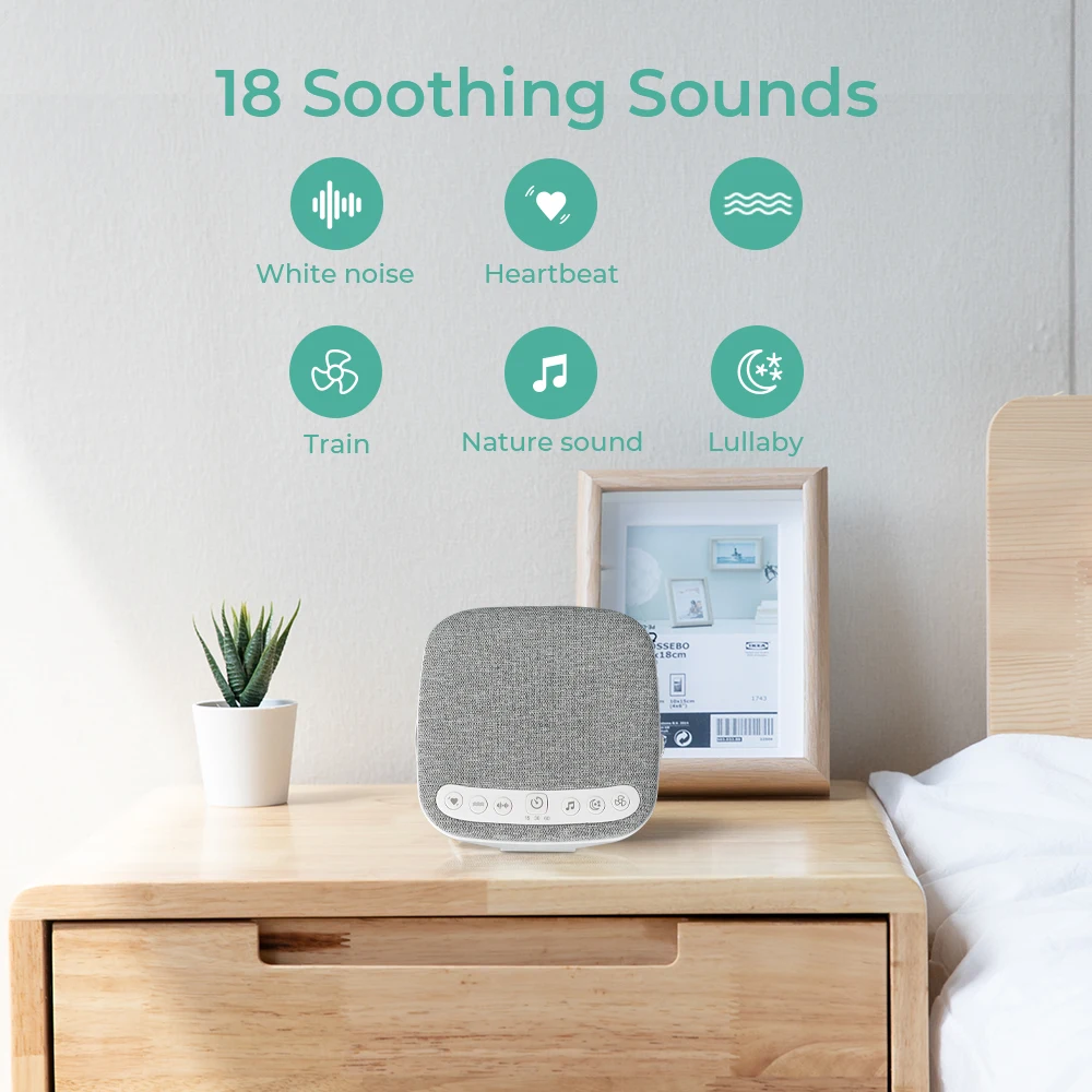 Innovation Products 2024 Baby White Noise Machine Top Grade Wrap Cloth Memory Card Audio Player for Home Use