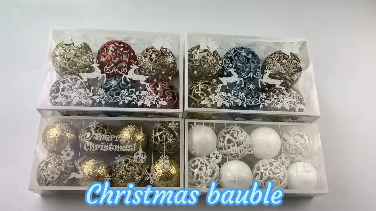 New Products 2024 Christmas Baubles Tree Hanging Balls Decoration