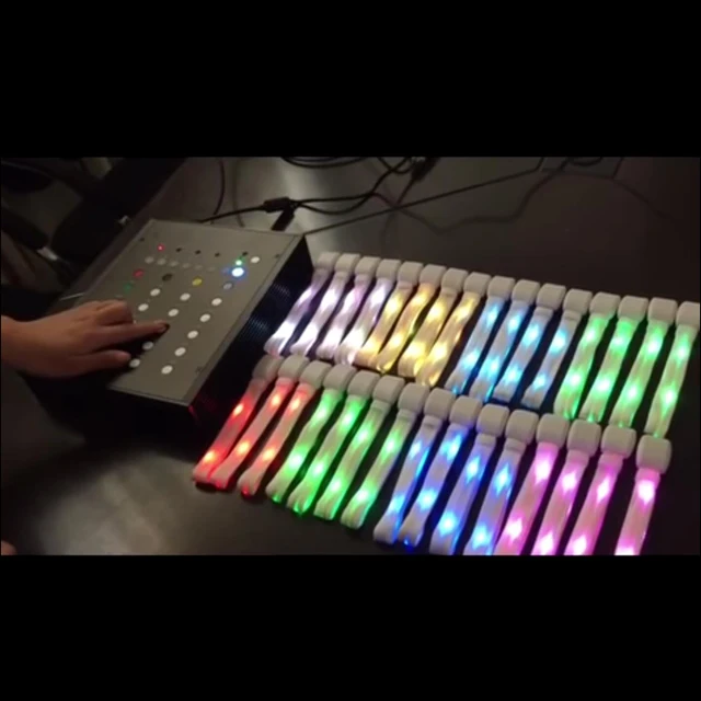 Light up Crowd Concert DMX Activated Remote Controlled LED Bracelet