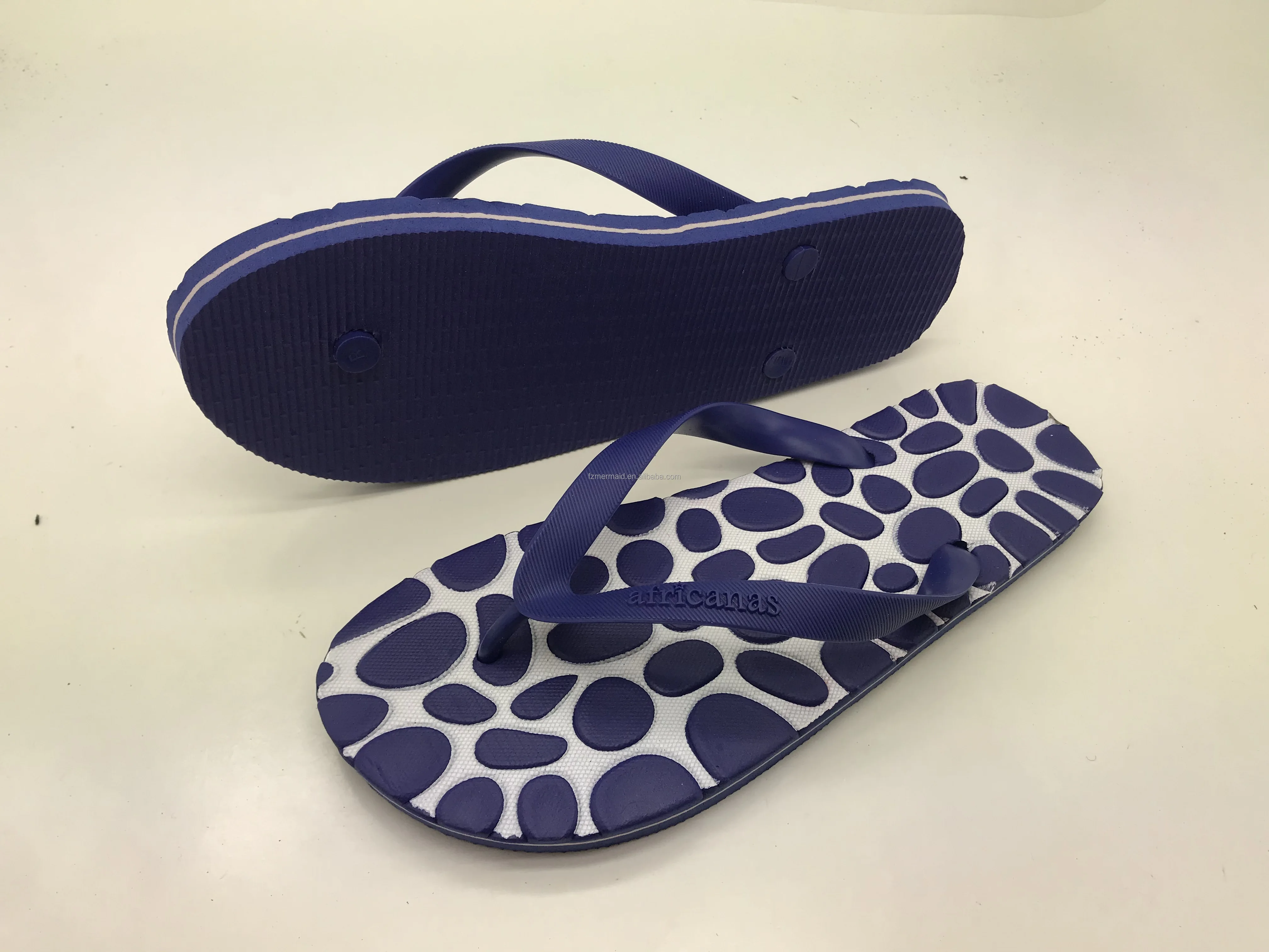 Wholesale and Retail Summer Men's Indoor and Outdoor Non-slip slippers Striped Color Matching Beach Leisure Flip-flops