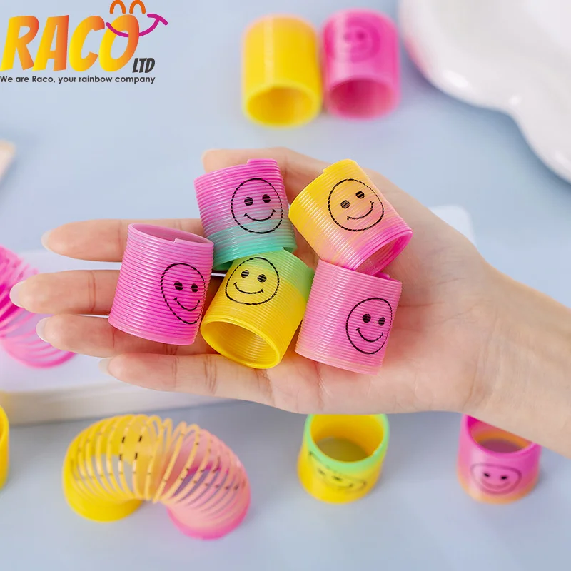 Недорогая пластиковая Весенняя игрушка Slinki, игрушка с радужной катушкой для детей и взрослых, Весенняя игрушка Jumbo Top