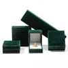 Caja para anillos verde oscuro