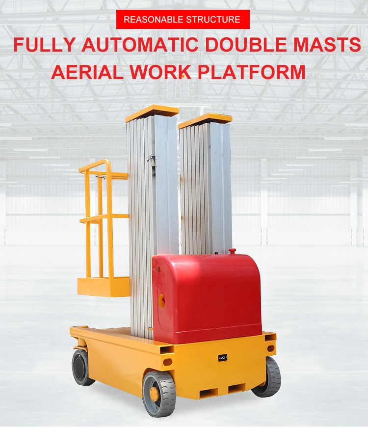 Electric Aluminum Alloy Vertical Mast Lift Vertical Platform Lift Mast