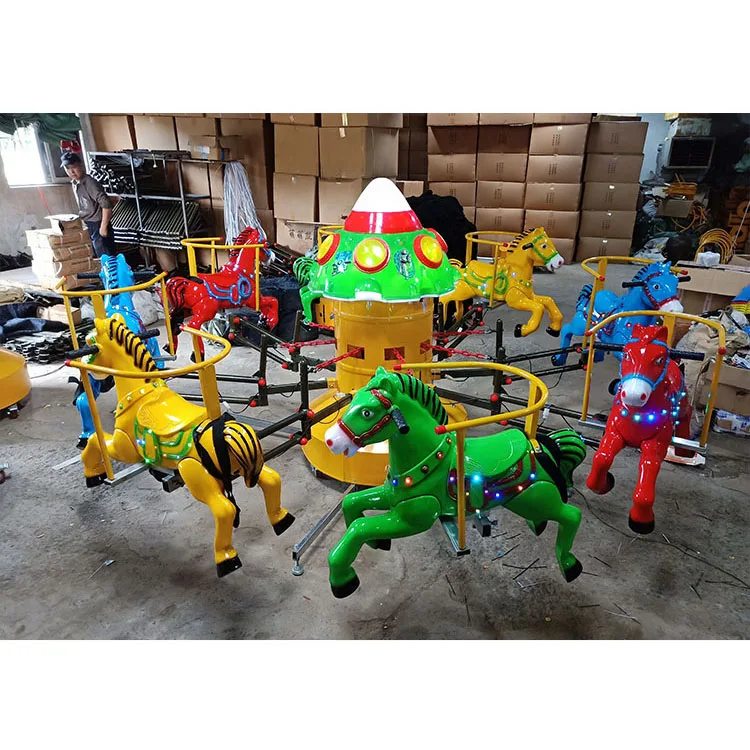 Outdoor Amusement Park Kids Merry Go Round Amusement Rides Electric Baby Ride on Mini Carousel for Sale