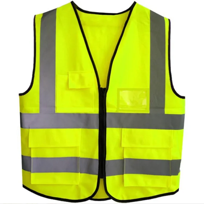 Wholesale Custom Logo High Visibility Reflective Clothes Construction Safety Vest