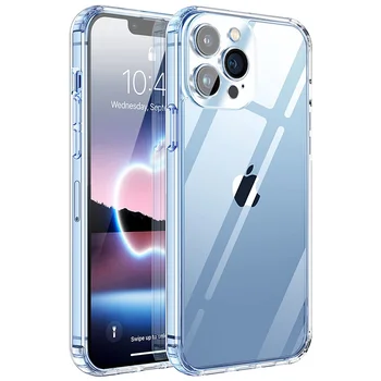 Hot Selling Tpu Soft Clear Transparent Mobile Phone Case Shockproof Cell Phone Cover For Apple Iphone 13 12 11 Pro Max