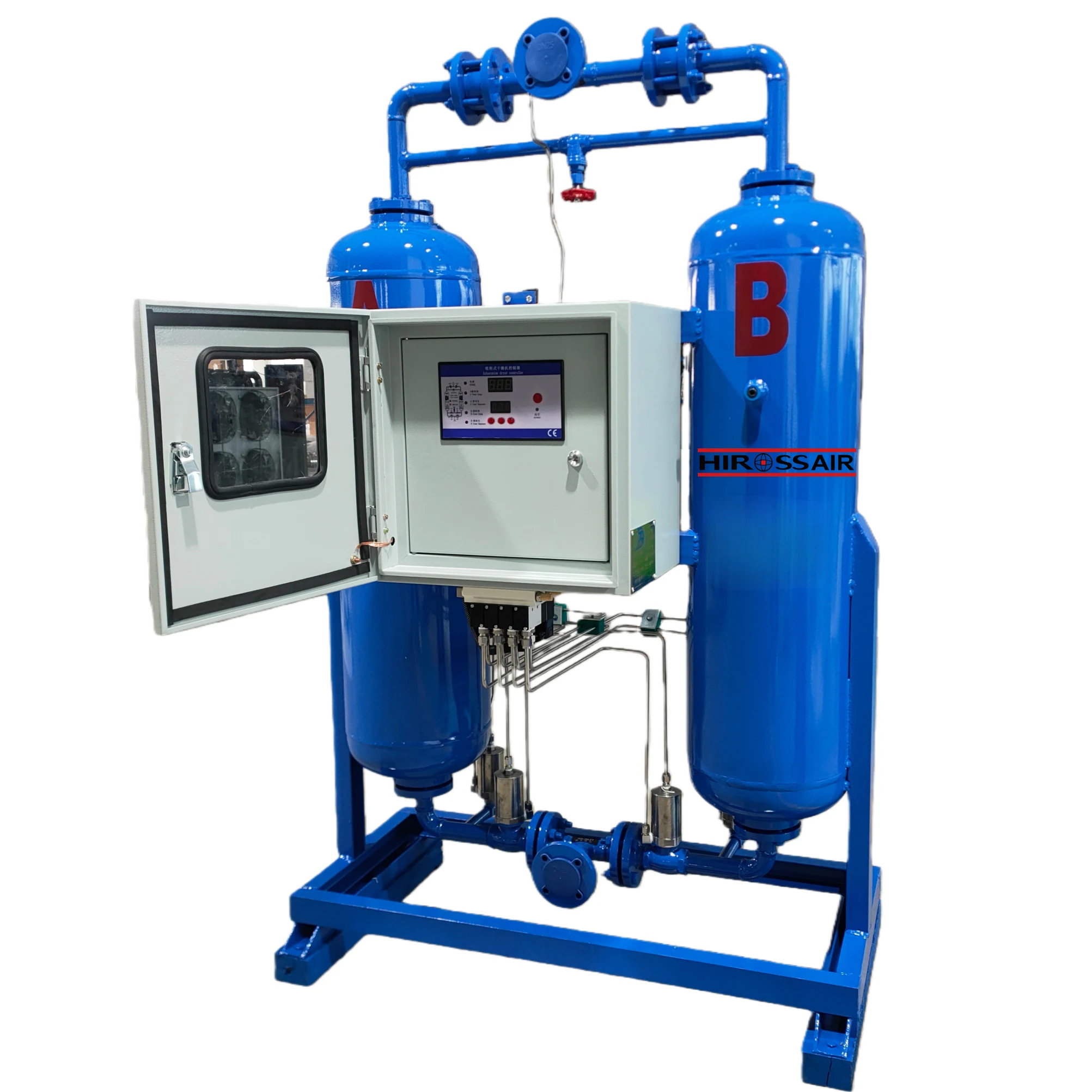 Advanced HIROSS 3.8 Nm³/min Waterproof Adsorption Dryer with Low Noise and Dust-Free Output