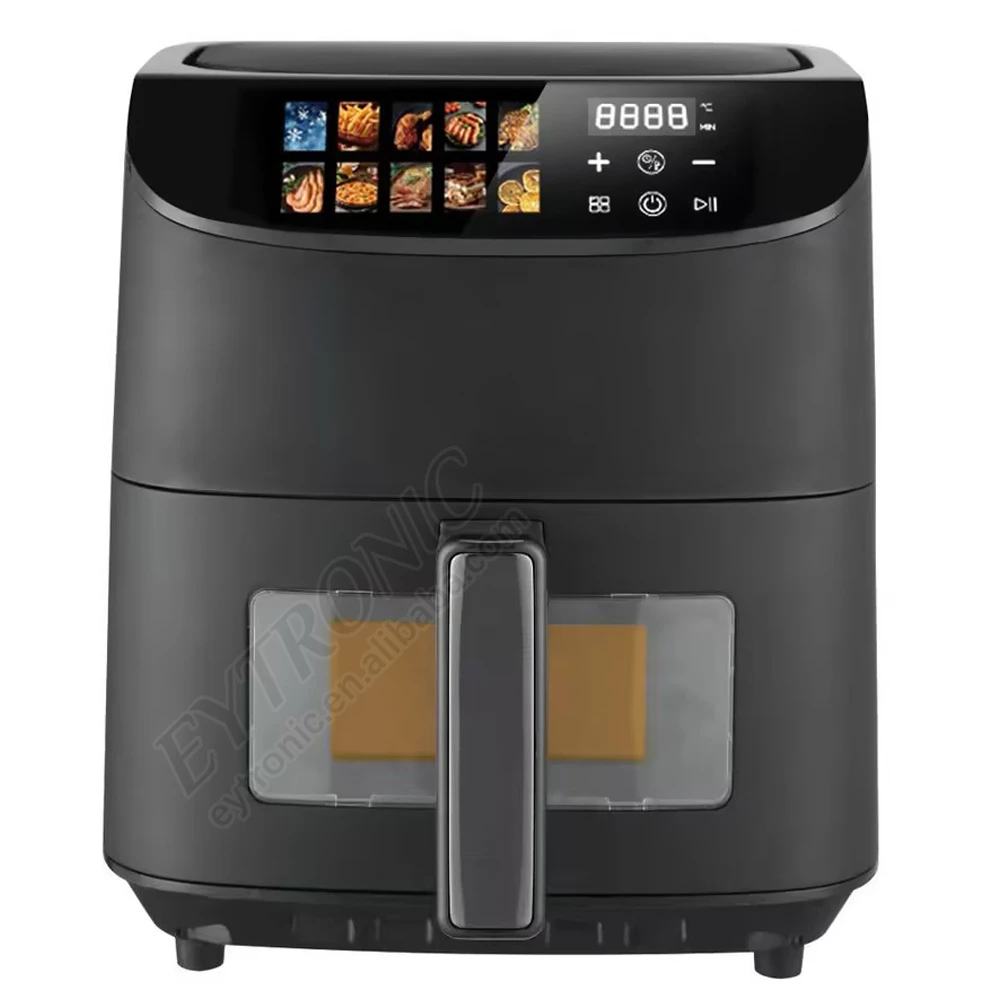 NEWEST Kitchen Appliance Best Selling in USA 6.5L Smart Air Fryer No Oil Digital Touch Screen Visible Digital Air Fryer 8L
