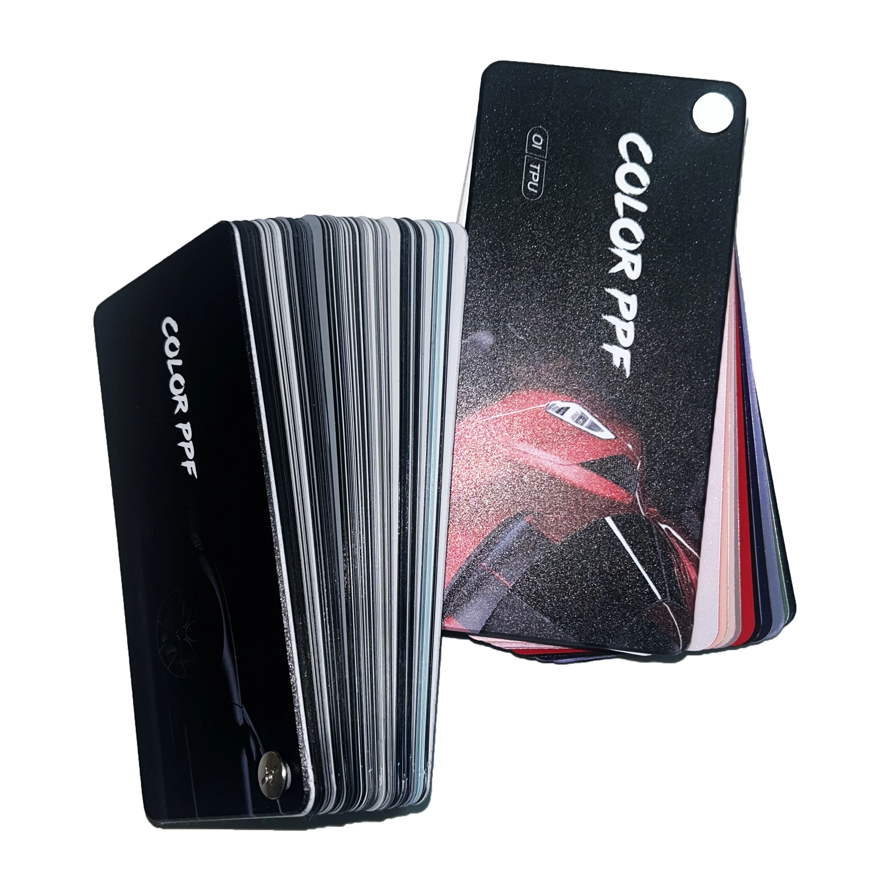 TPU PPF Sample Card Car Wrap Film Color Changing Paint Protection Film TPU PPF Sample Book for Vehicle