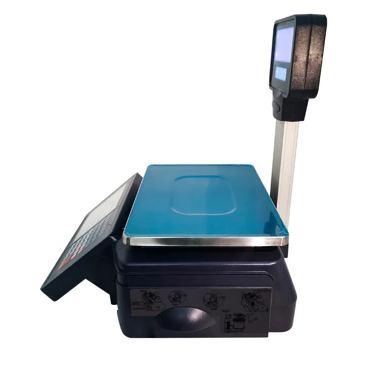 Label Printing Scale POS Systems Digital Cash Register Scales Printing Receipts 15kg 30kg Weighing Balances