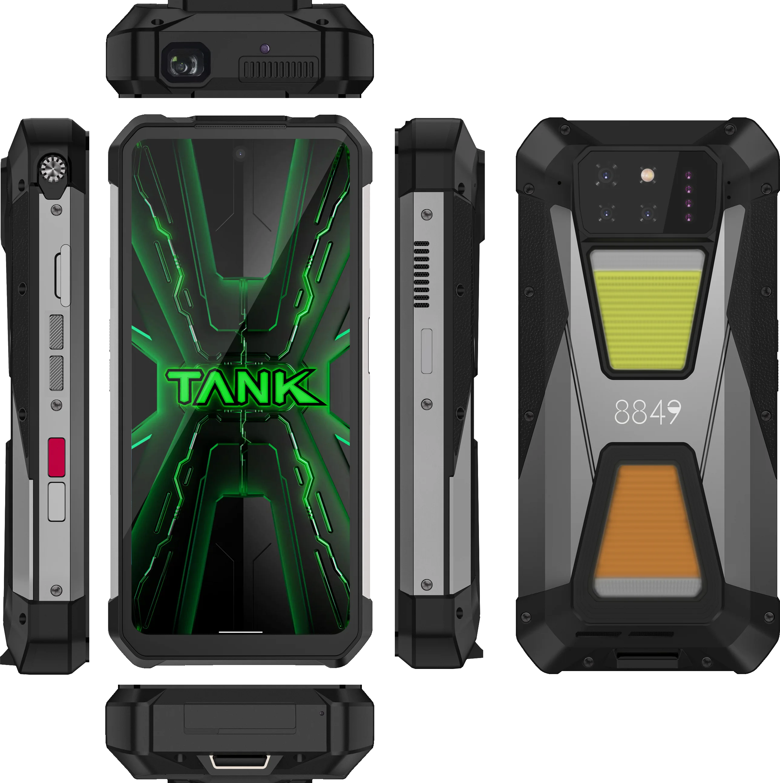 Unihertz 8849 Tank 3S - Rugged 5G Smartphone with Projector