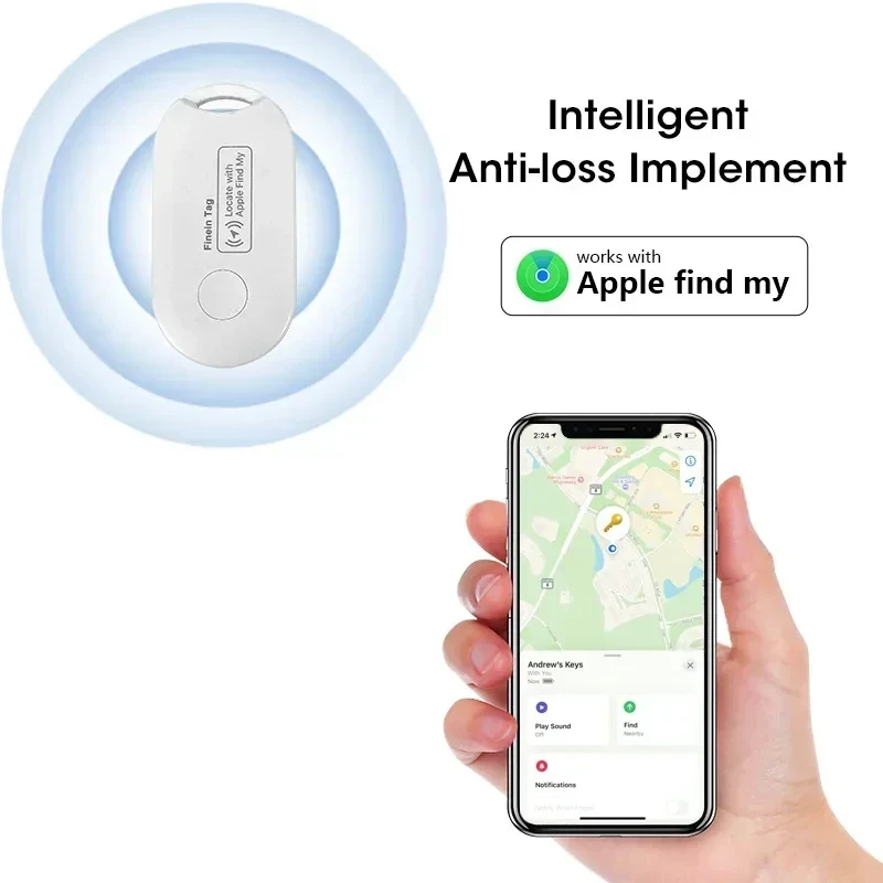 Mini GPS Tracker for IOS Find My APP Smart Tag Tracking Device BT Compatible Finder for IOS System Keys Wallet Bags