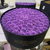 Round Box of 99 Roses - Purple