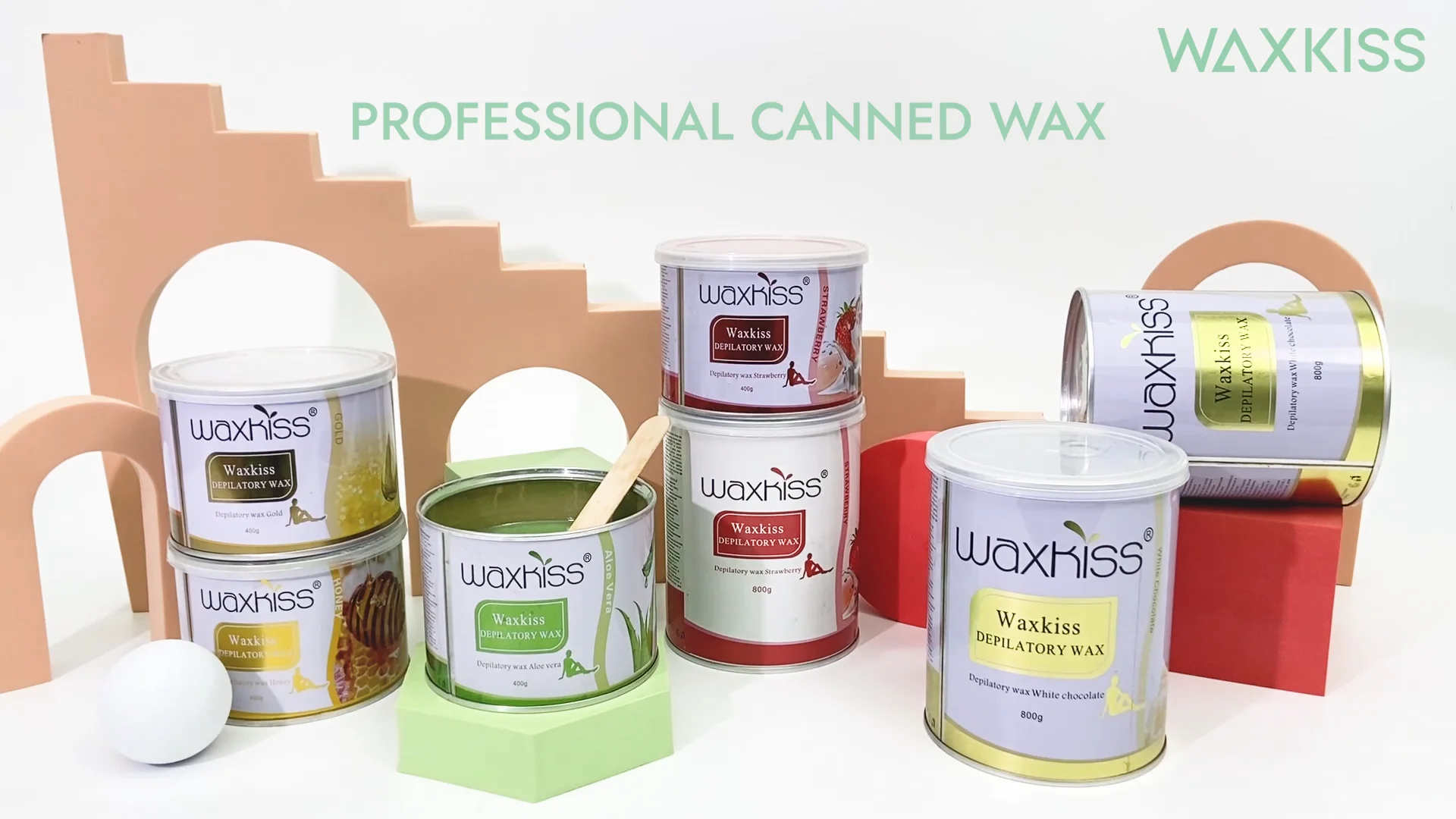 Waxkiss Oem Factory Professional 400g Soft Wax Full Body Canned Wax