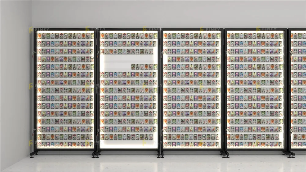 Customized Lockable Sports Card Display Case with LED Light - Durable Metal  Frame for Trading Cards and Collectibles