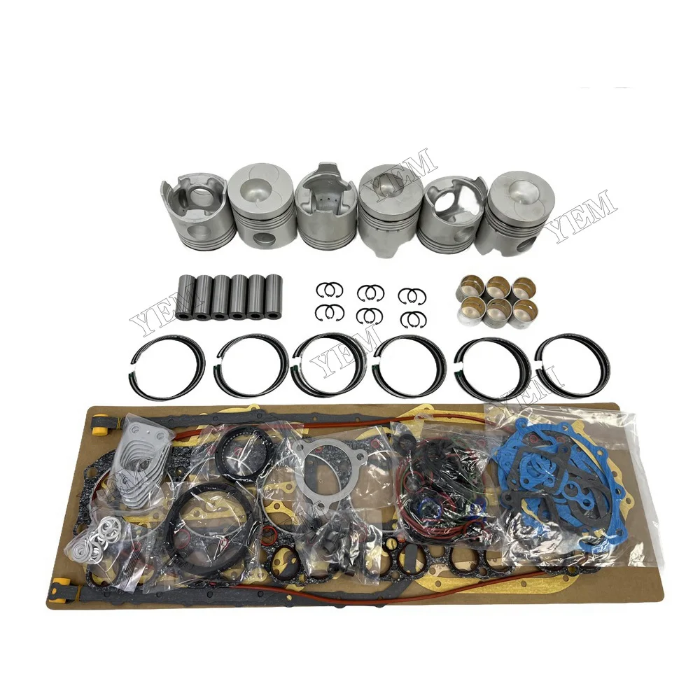 H07C Rebuild Kit With Piston Ring Cylinder Gaskets Piston Fits for Hino Genuine Engine Parts 3
