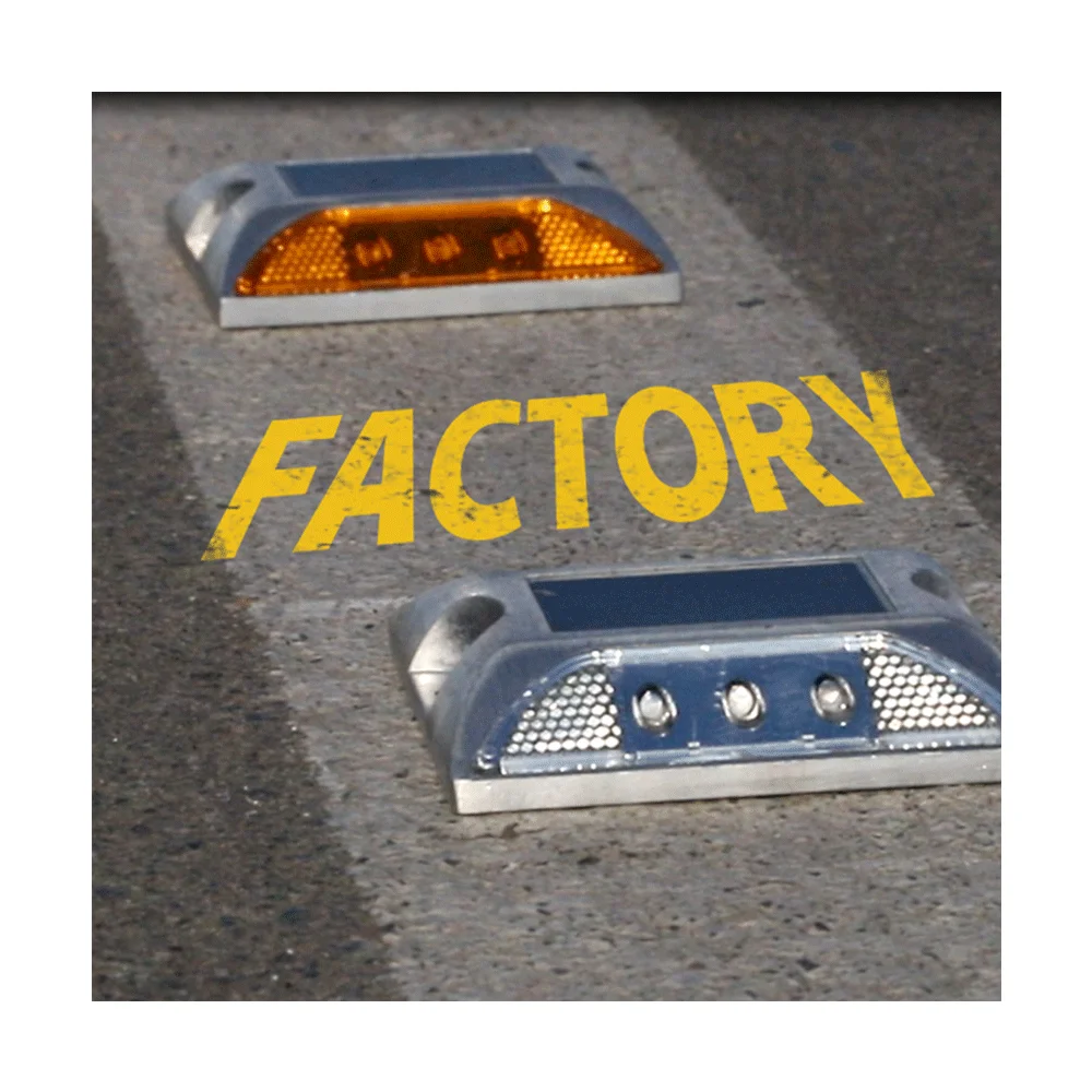 Durable Reflective Studs for Motorway Safety Visibility