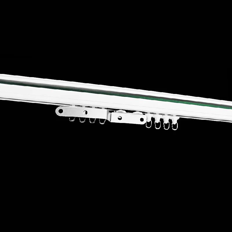 Electric Curtain Rails Wifi Remote Control Bending Curved Motorized Curtain Tracks for Bay Window