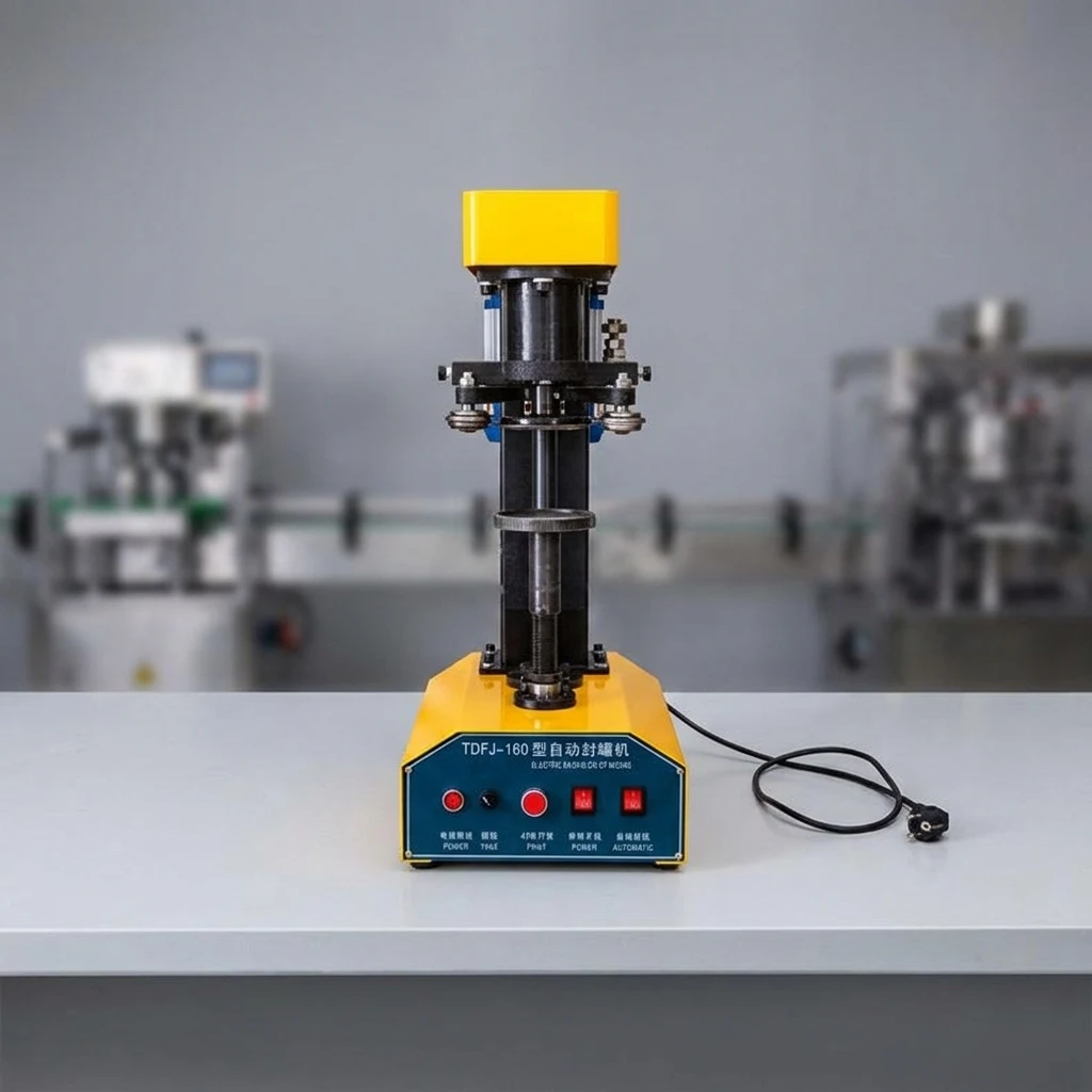 TDFJ-160 Multi-Functional Can Filling and Sealing Machine for Juice, Water Ring Pull Aluminum Tin Can Sealing Equipment