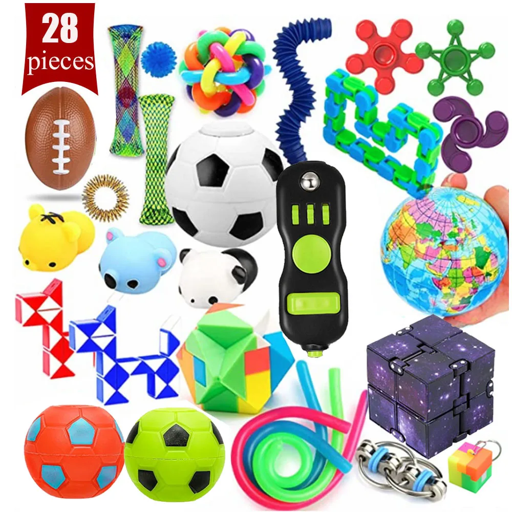 HJPOQZ Fidget Toys Pack, Jouets Anti-Stress, Pack de Jouets
