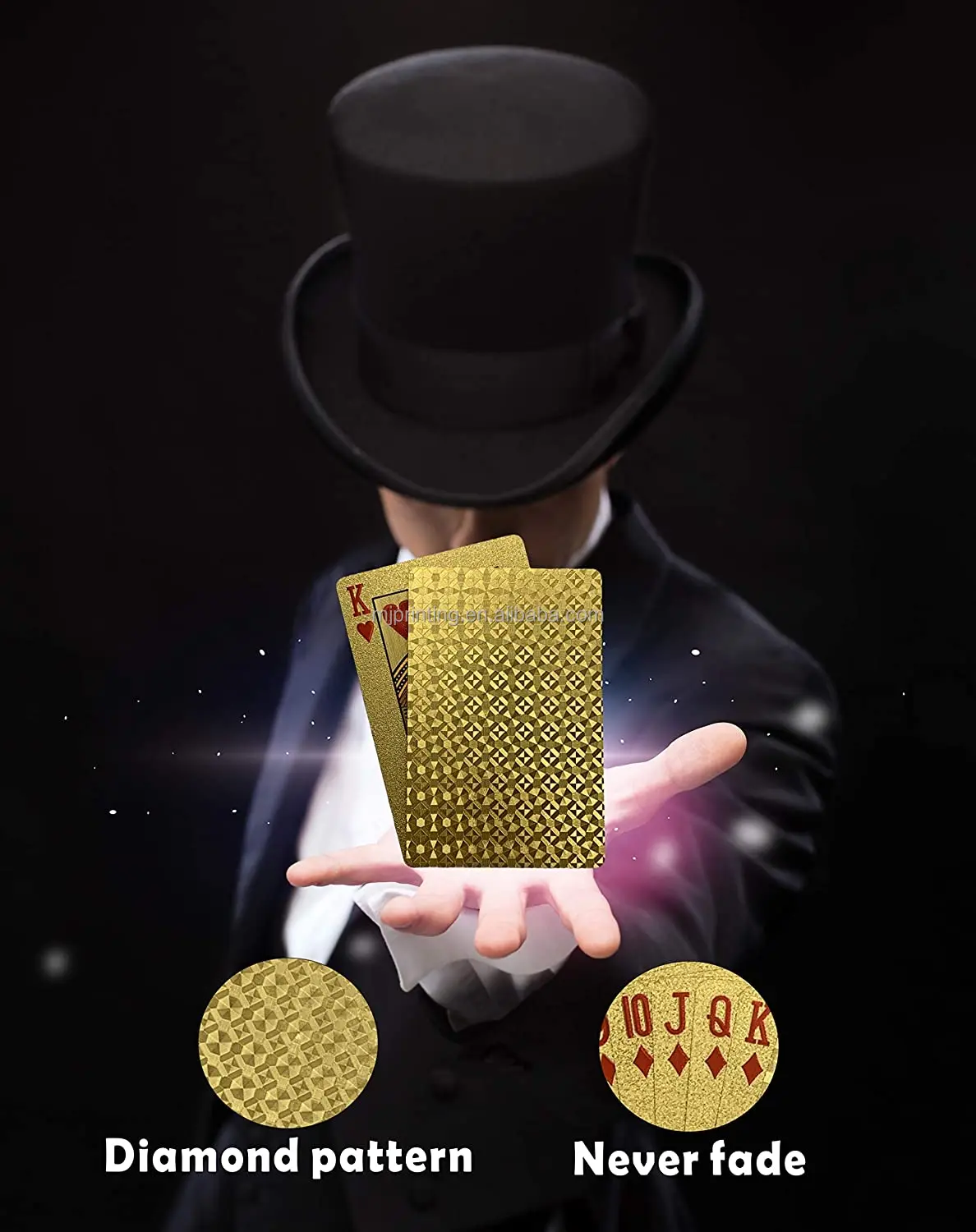 24K Gold & Diamond Playing Cards