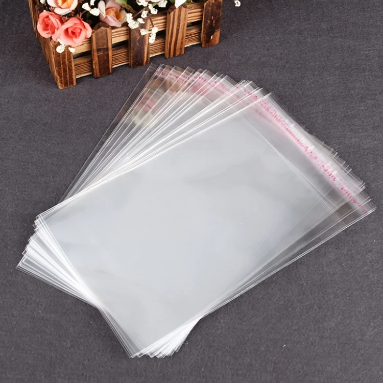Resealable Self Sealing Adhesive Clear Cellophane Cello Bags Plastic OPP Bags 