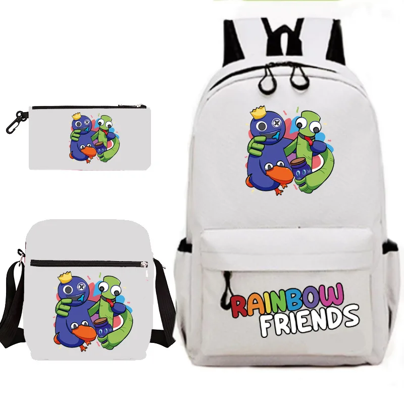 Students Kids Children Rainbow Friends Schoolbag Backpacks Large