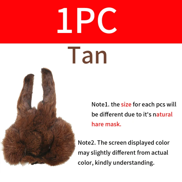 Vtwins Pesca Mosca Legatura Materiale Lepre Maschera Orecchio Di Lepre