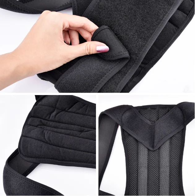 Fully Adjustable Back Posture Corrector Back Clavicle Support Belt for Men and Women Brace Corrector De Postura