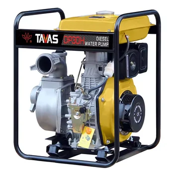 Yellow color DP30 178F   recoil start agriculture diesel engine water pump with electric start