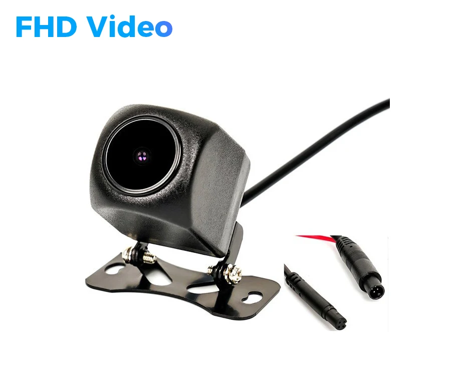 4Pin-12V-6M streaming media rear pull camera 170 wide angle reverse parking assist