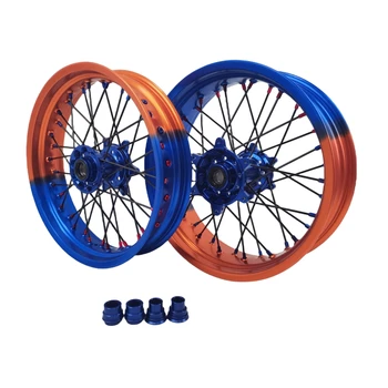 TM High Performance Front And Rear Factory Supermoto wheels 17 Product  7075 Aluminum alloy EN MX SMR125-530 FT300 450 530