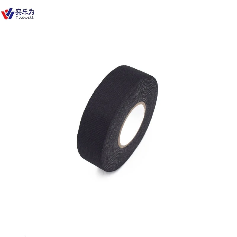 Black Flannel Single Sided Noise Reduction Tape-Flame Retardant Insulated for Automotive Wire Harness Vibration Control Masking