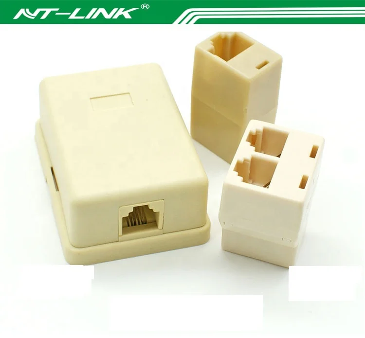 Factory Sale 6P4C RJ11 6P6C  port wall telephone socket box surface mount box