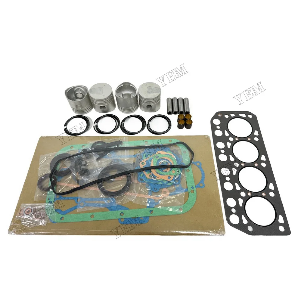 For Mitsubishi K4D Repair Kit With Full Gasket Set Piston Rings Engine Parts 3