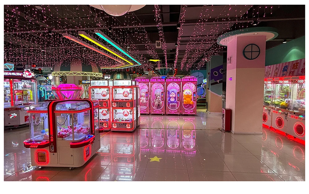 Funpark Plush Catcher Claw Machine with Bill Acceptor Open a Shop Arcade Game Prize Doll Grabber Coin Pusher Claw Crane Machine factory