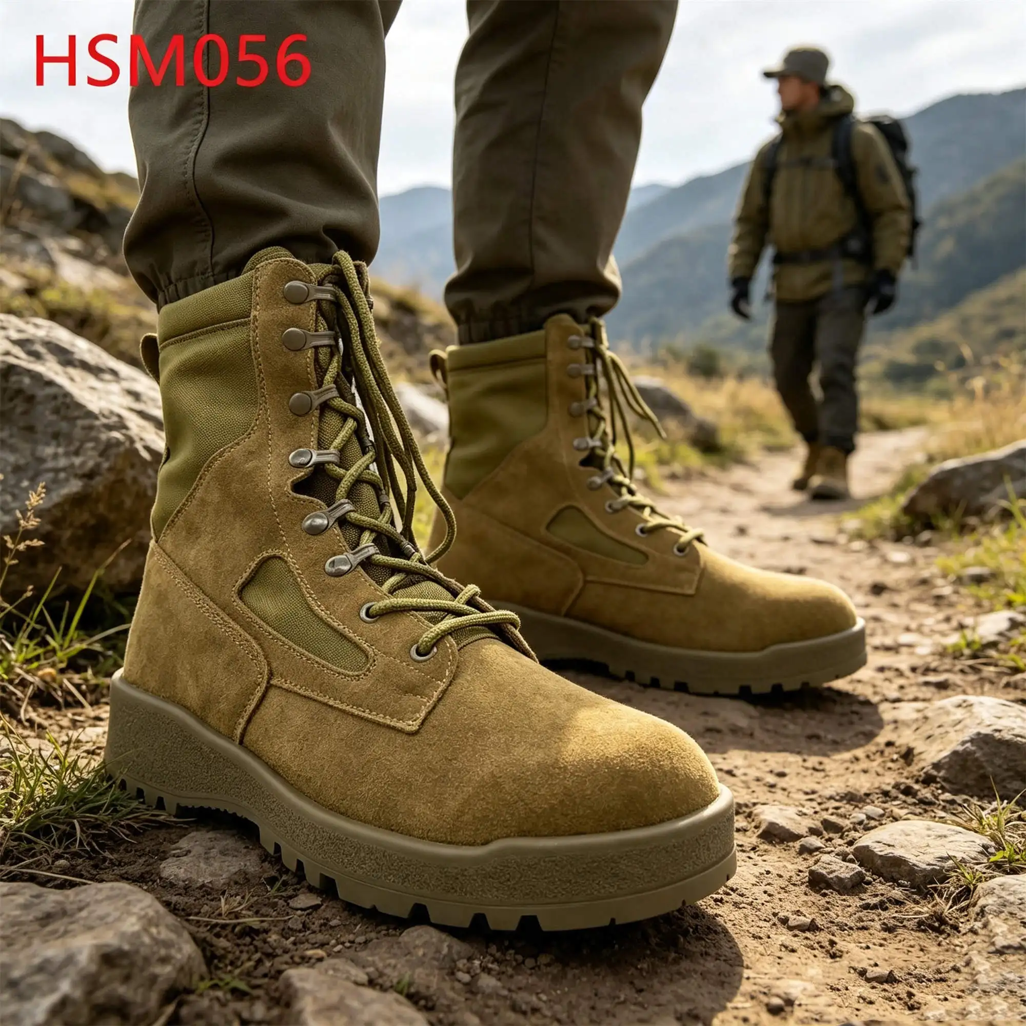 ZYF,Extreme Climate Steel Toe Available Hua Singh Combat Boots Forestry Logging Anti-shock Rubber Outsole Tactical Boots HSM056