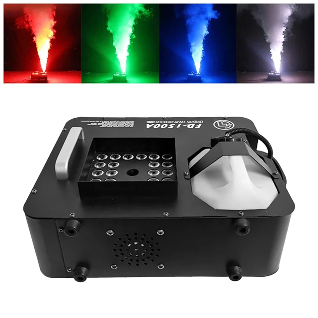 Led Fog Machine 1500W Vertical Smoke Machine 24x9W RGB Stage Professional Fogger Effect 110V 220V Optional