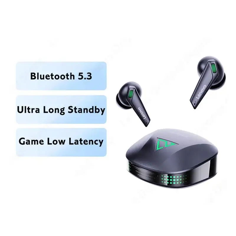 Original Lenovo Thinkplus XT85 II gaming in ear headphones Livepods TWS low latency gaming BT5.3 wireless headphones