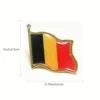 Belgian flag brooch