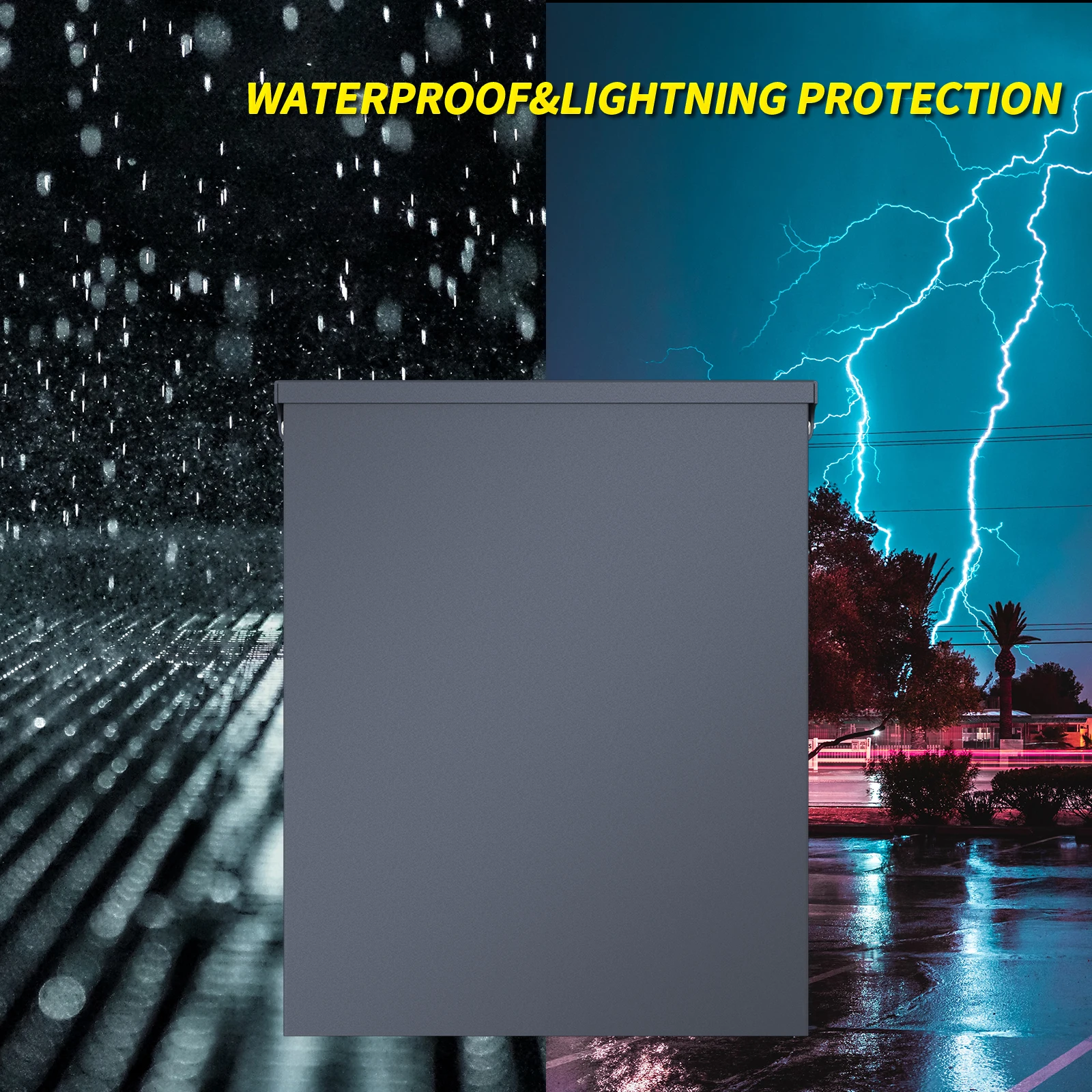 Weatherproof Temporary Power Outlet Panel Outdoor Power Outlet Box 20 30 50 Amp RV Power Outlet Box for Car RV Charging Pile