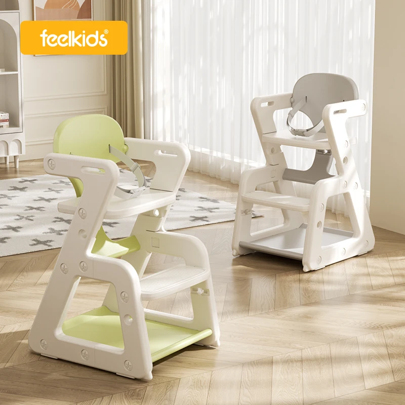 Feelkids Modern Design Kids Study Stool and Dining Table Baby High Chair for Eating Feeding  School Party and Gaming Events