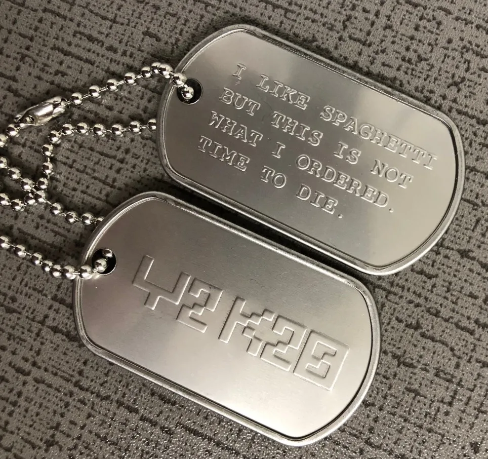 批发时尚定制形状金属军事50x 30mm散装空白狗标签