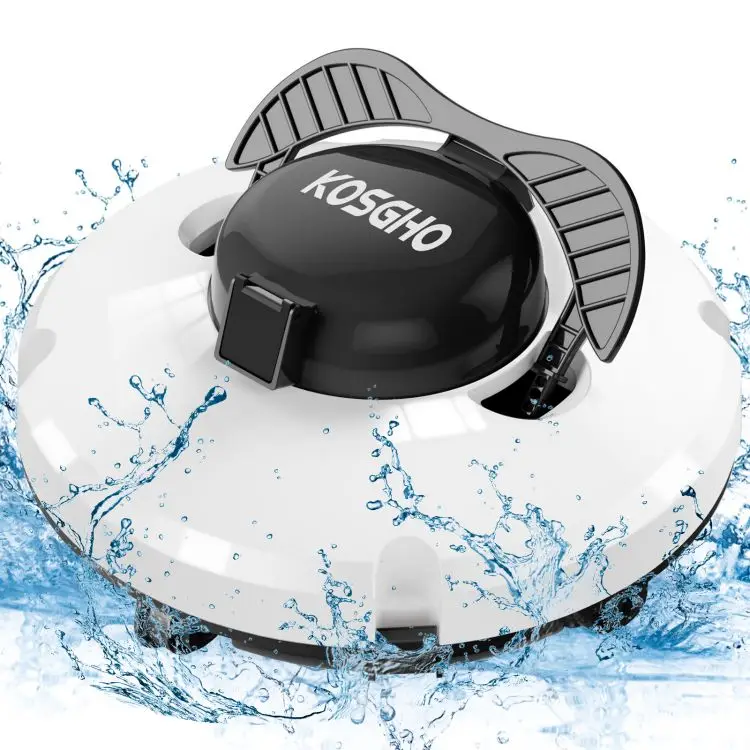 Cordless Robotic Pool Cleaner IPX8 Waterproof Dual-Motor Strong Suction Self-Parking 120Mins Runtime Automatic Pool Vacuum for A