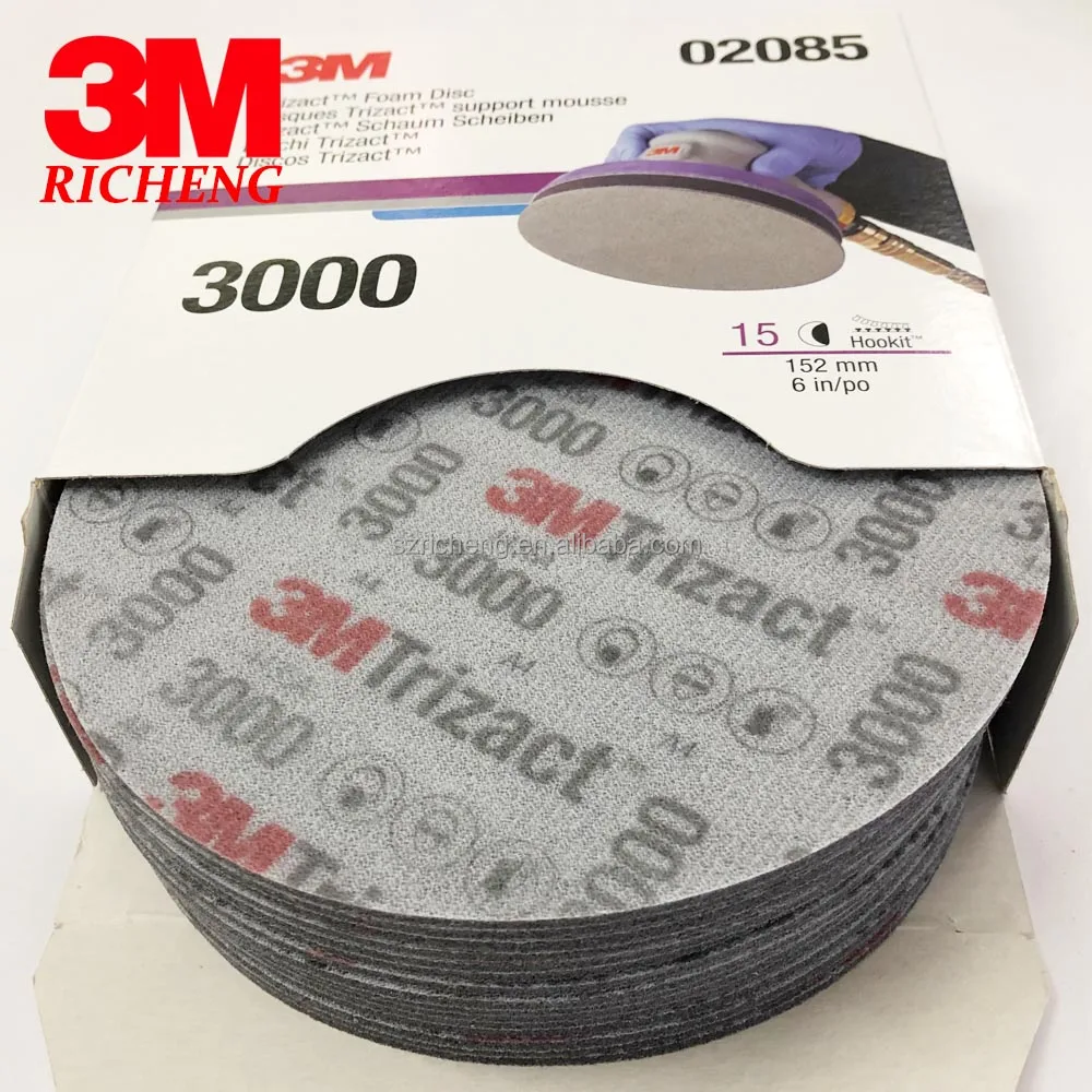 3M トライザクト フックイット フォーム研磨ディスク 02085、P3000、A5