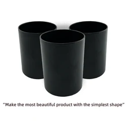 Оптовая продажа с фабрики высококачественный пластиковый держатель для ручек черный матовый цилиндр косметичка
