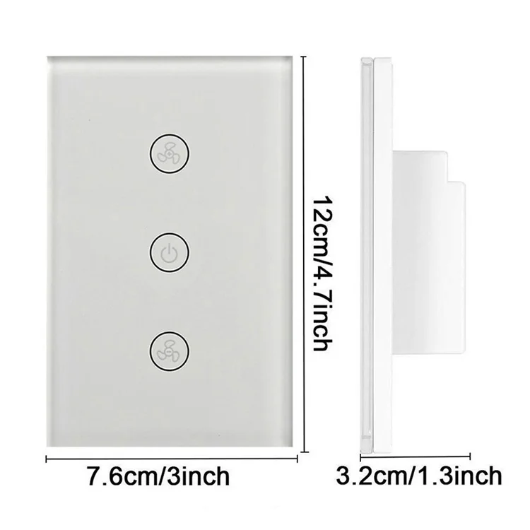 Remote Control Wall Switch Ceiling Fan Switch Works With 